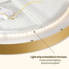 BRILAGI - dimmelhető LED lámpatest GLASS POOL DOUBLE LED/80W/230V 60 cm arany + távirányító