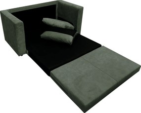 Kihúzható kanapé, zöld, BEJA