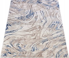 Komo Szőnyeg 140x200 Stílusos Modern fényes bézs kék w03