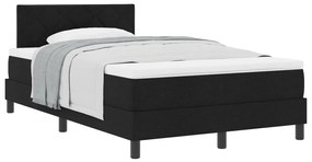 Boxspring Ágy Matraccal Fekete 120x190 cm Szövet