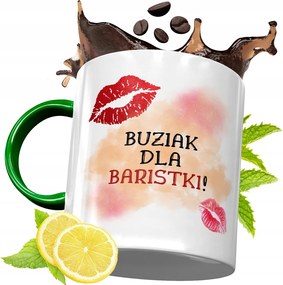 Zöld Bögre Baristáknak Születésnapi Ajándék fényképes nyomtatással