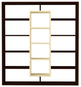 könyvespolc Ample - Birch, Wenge