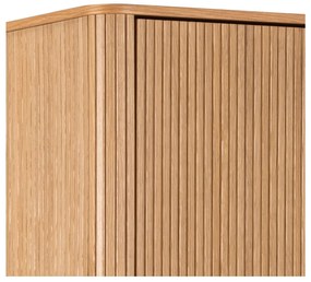 Natúr színű ruhásszekrény tölgyfa dekorral 100x200x55 cm Langley – Actona