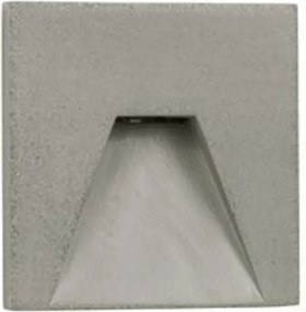 Nova Luce kültéri süllyesztett fali lámpa Finlo szürke beton IP65 izzó nélkül
