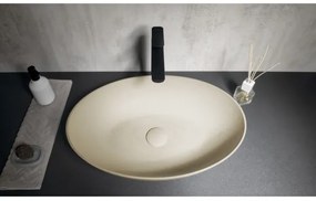 Sapho - FORMIGO 60x40 cm pult fölé szerelhető mosdó beton/bézs