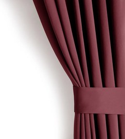 Borvörös sötétítő termo függöny 140x270 cm Pleat – Restilo