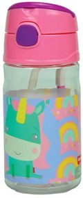 Fisher-Price Animals műanyag kulacs akasztóval 350 ml