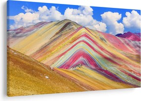Kép - Rainbow Mountain, Peru (90x60 cm)