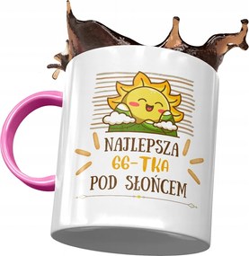 Rózsaszín Bögre Születésnapra 66 66-es 66-os Ajándék Nyomtatott Fotóval