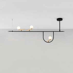 Artemide Yanzi Sc 1 Led függeszték 26W, szabályozható fényerejű, sárgaréz/fekete