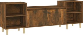 vidaXL füstös tölgy színű szerelt fa TV-szekrény 160x35x55 cm
