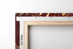 Kép arany Mandala bordó háttéren