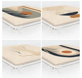 Székpárna szett 4 db-os 42x42 cm Illustrated Arch – Mila Home