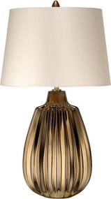 Elstead glamour modern asztali lámpa newham fehér barna elsnewham-tl-s