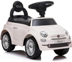 Push autó Fiat 500 2xAA krémes