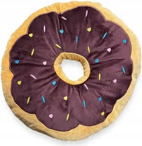Donut Díszpárna Barna Öntettel 40 CM
