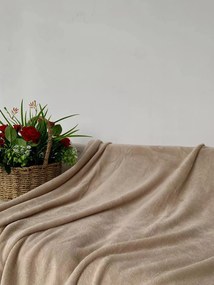 Mikroszálas takaró SOFT, bézs Méret: 160 x 200 cm