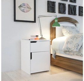 Éjjeliszekrény ASRA 60x45 cm fehér