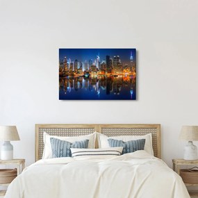 Manhattan képe éjjel (90x60 cm)