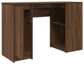 barna tölgyszínű szerelt fa íróasztal 120x42x76 cm
