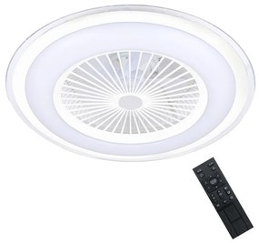 Milagro LED Dimmelhető mennyezeti lámpa venilátorral ZONDA LED/48W/230V fehér + távirányító MI1977