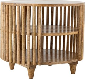 Natúr színű mangófa kerek dohányzóasztal ø 60 cm Sali – Bloomingville