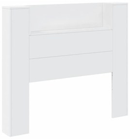 fehér áthidalószekrény LED-világítással 120x16,5x103,5 cm
