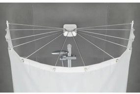 WENKO 23863100 - Zuhanytartó 96x72 cm rozsdamentes acél/fehér