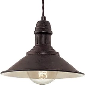 Brilagi - Kábeles függőlámpa FORGE 1xE27/60W/230V átmérő 22 cm barna