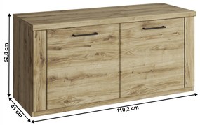 DORSI 2D cipőtartó, Navarra tölgy