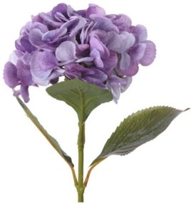 Művirág Hydrangea, H65 cm, polivinil,  sőtet lila