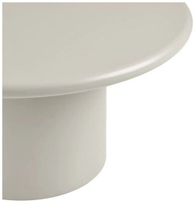 Krémszínű kerek dohányzóasztal ø 80 cm Nagano – House Nordic