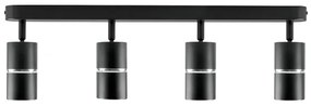 Spotlámpa BAMBOO 4xGU10/10W/230V fekete