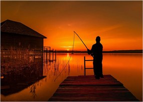 Halász képe (70x50 cm)