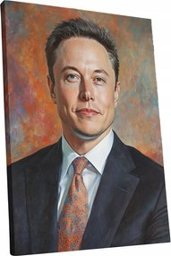 Vászonkép Portré Elon Musk nappali Elon Musk ajándék 30x40