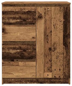 antik fa szerelt fa tálalószekrény fiókos 71x35x84 cm