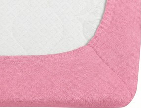 Frottír EXCLUSIVE rózsaszín lepedő 180x200 cm