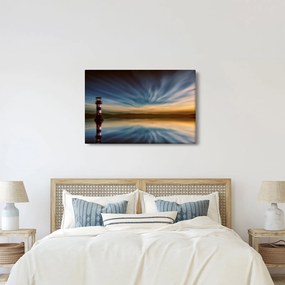 Világítótorony a tengeren (90x60 cm)