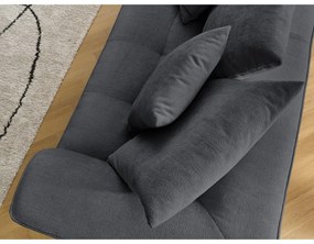 Sötétszürke zsenília kanapé 237 cm Whesley – Bobochic Paris