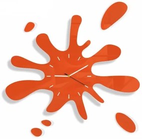 Modern falióra fröccsenő formájú narancssárga