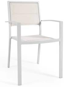 Sirley kerti szék, fehér alumínium