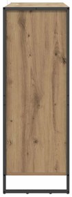 Cipőszekrény tárolóval Művészi tölgy 79 x 36 x 100 cm Faanyag