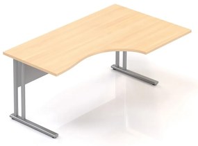 Visio LUX ergonomikus asztal 160 x 100 cm, jobb, tölgy