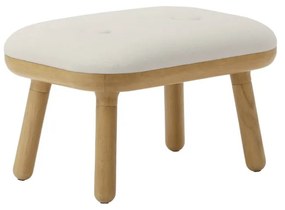 Fehér-natúr színű ülőke Paff Low – UMAGE