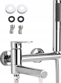 Kádtöltő Csaptelep Forgatható Króm Fürdőszobai Univerzális