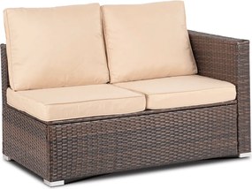 Kerti bútor szett barna/bézs színben – NEGRO