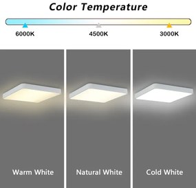 Brilagi - LED dimmelhető lámpa POOL SQUARE LED/36W/230V 3000-6000K 40x40 cm fehér+DO