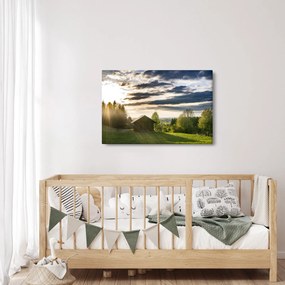 Erdei kunyhó képe (90x60 cm)