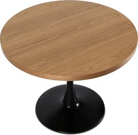 Étkezőasztal 100 cm méretben, arany tölgy/fekete színben LINO