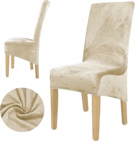 Székhuzat XL Kasmír Bézs Velúr Rugalmas Univerzális Ferde